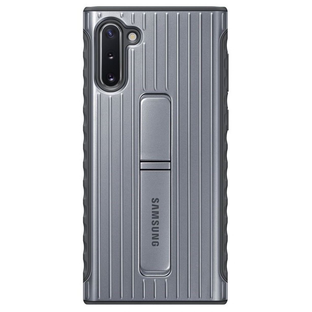 Nugarėlė N970 Samsung Galaxy Note 10 Protective Standing Cover Silver